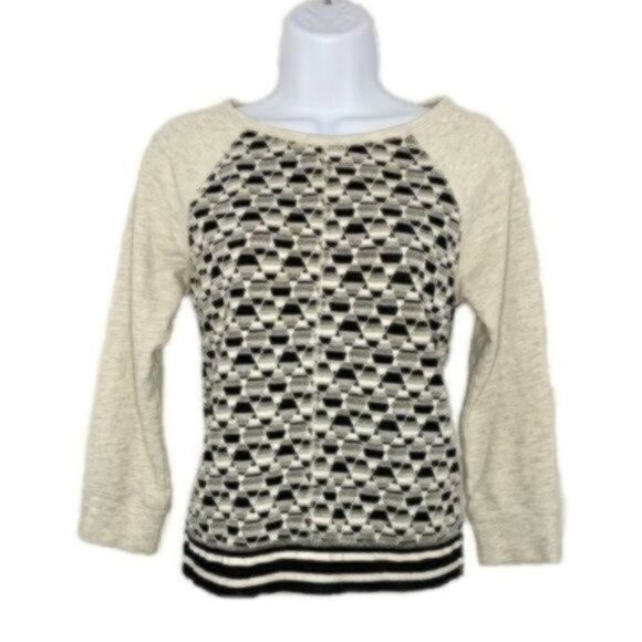 Sanctuary Patterned Long Sleeve with Stri… - Picture 1 of 3